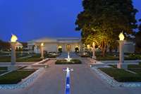 Main courtyard evening